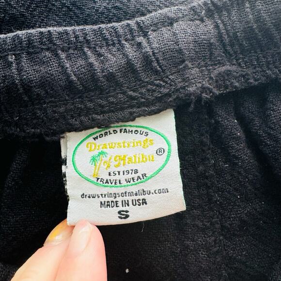 Drawstrings Of Malibu Black Straight Leg Pants Women’s Size A - Picture 8 of 10